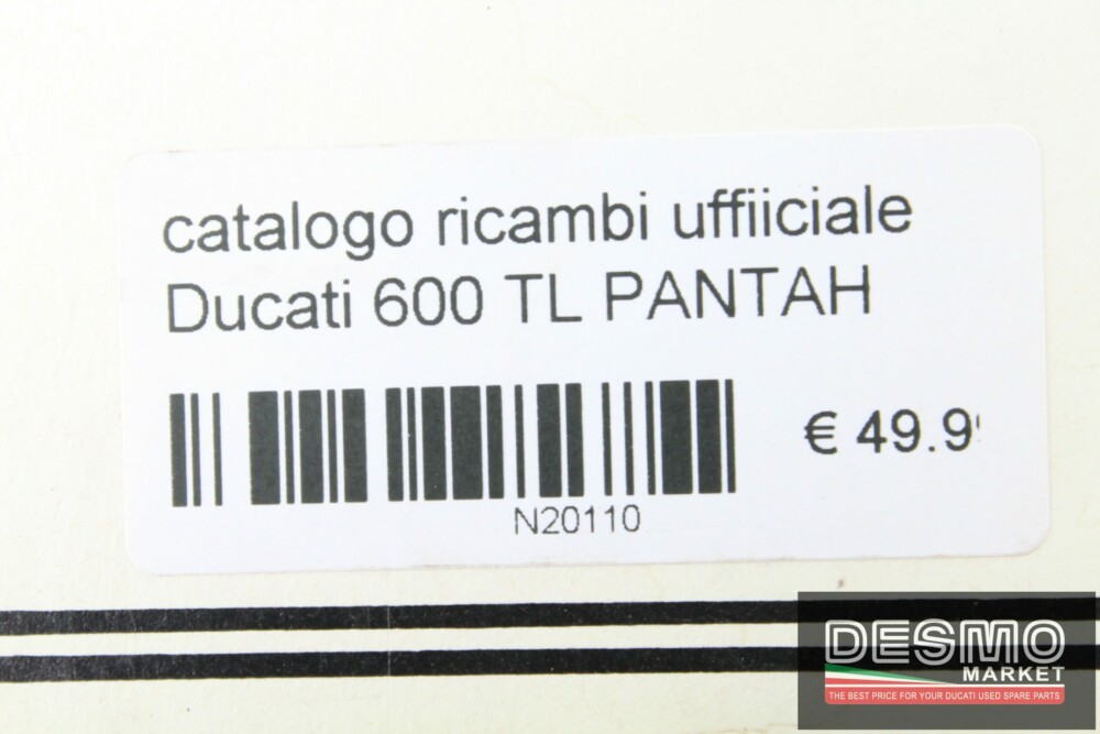 catalogo ricambi ufficiale Ducati 600 TL PANTAH