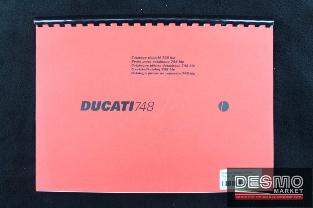 catalogo ricambi ufficiale Ducati 748 biposto anno 2001
