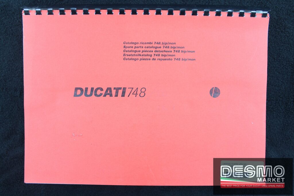 catalogo ricambi ufficiale Ducati 748 biposto/monoposto anno 2000
