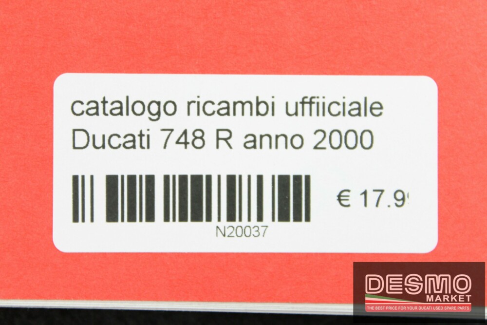 catalogo ricambi ufficiale Ducati 748 R anno 2000