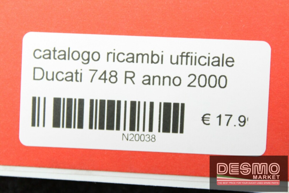 catalogo ricambi ufficiale Ducati 748 R anno 2000