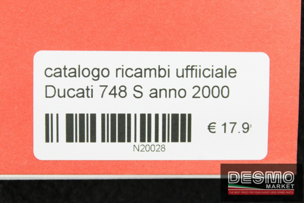 catalogo ricambi ufficiale Ducati 748 S anno 2000