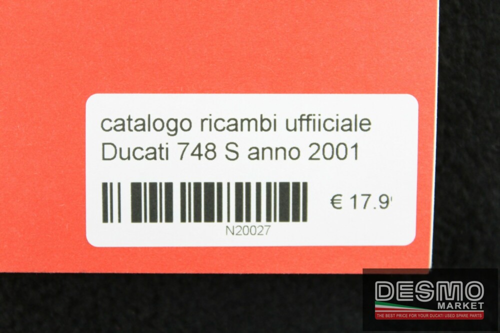 catalogo ricambi ufficiale Ducati 748 S anno 2001