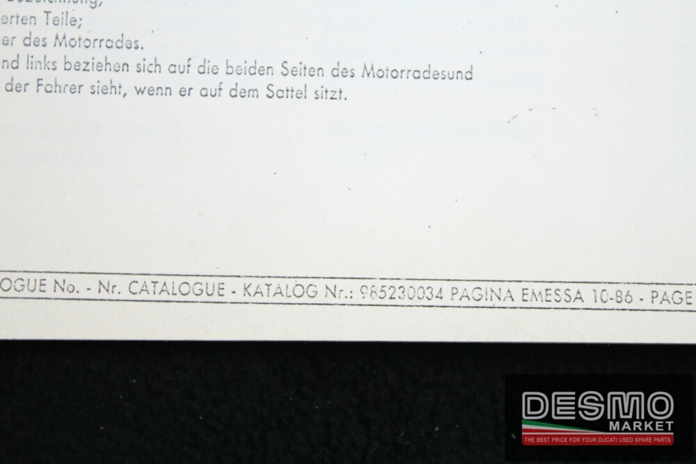 catalogo ricambi ufficiale DUCATI 750 PASO