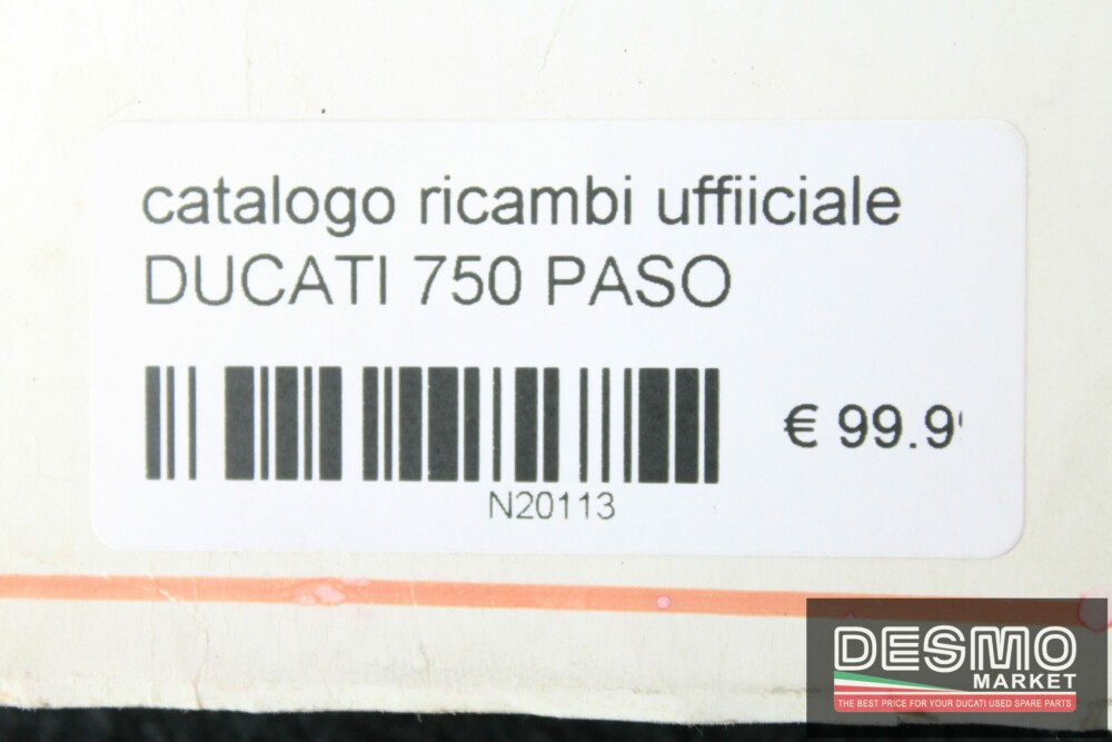 catalogo ricambi ufficiale DUCATI 750 PASO