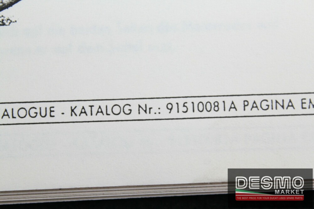 catalogo ricambi ufficiale Ducati 750 SPORT anno 1988