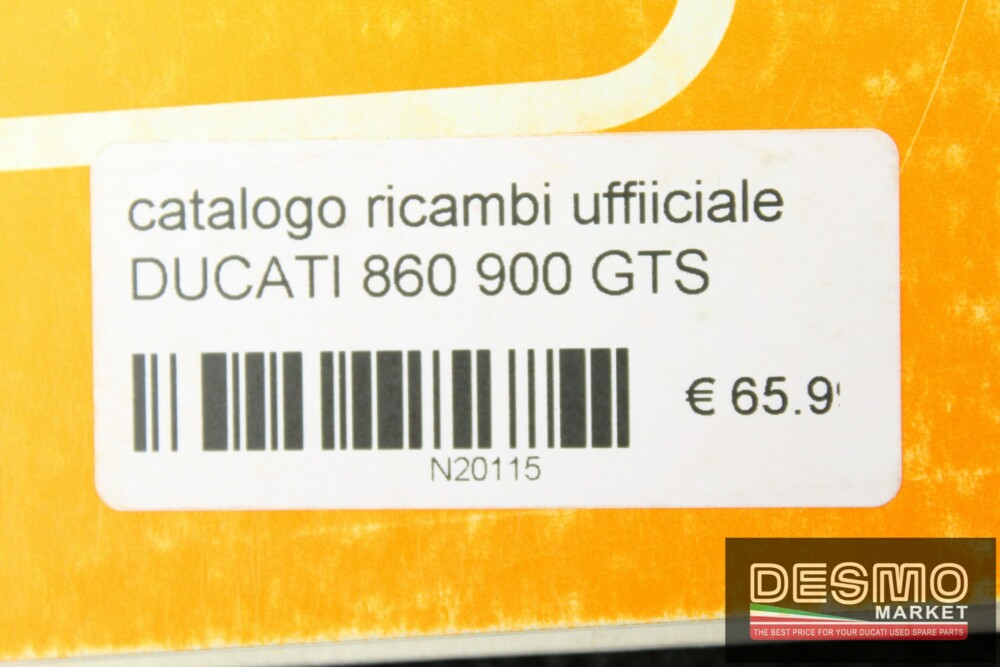 catalogo ricambi ufficiale DUCATI 860 900 GTS