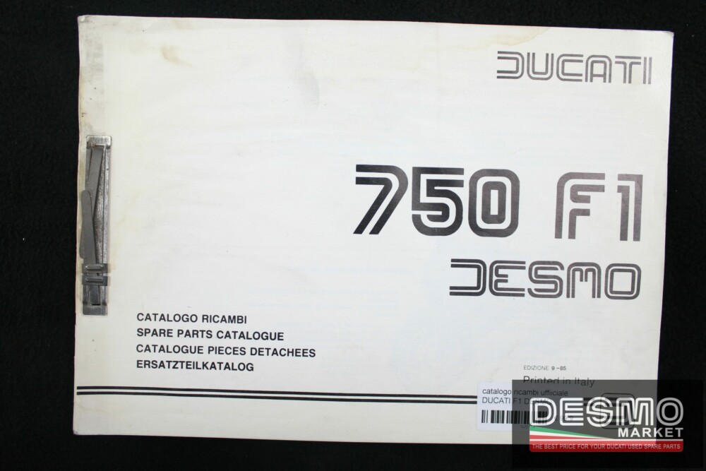 catalogo ricambi ufficiale DUCATI F1 DESMO