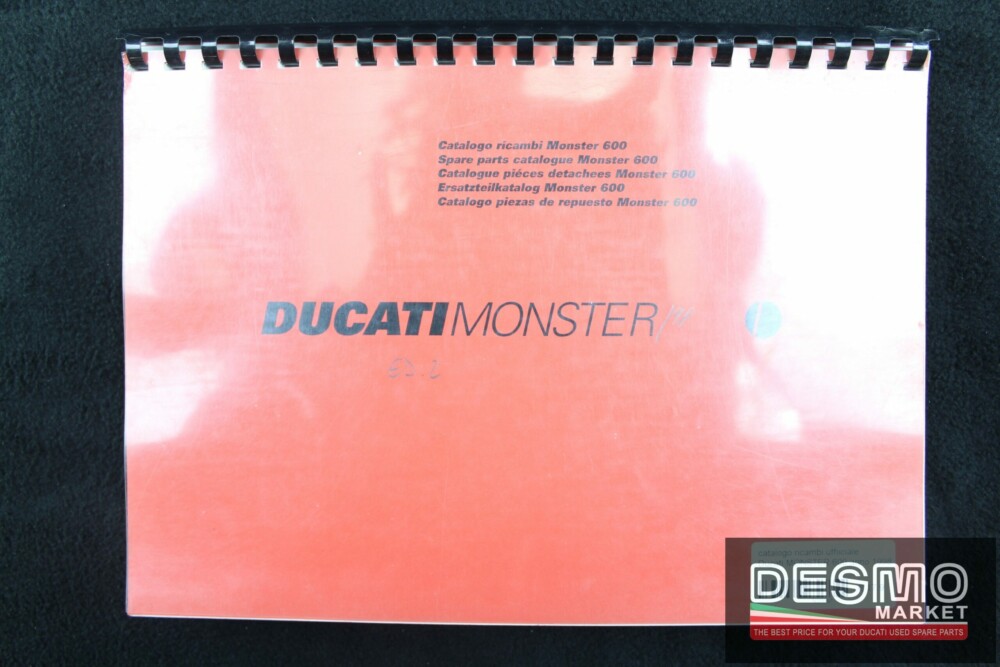 catalogo ricambi ufficiale Ducati MONSTER 600 anno 1998