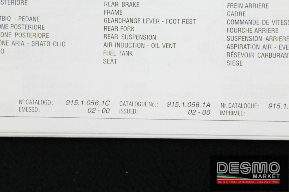 Official catalogue parts Ducati MONSTER 600 MY 2000 - Image 2