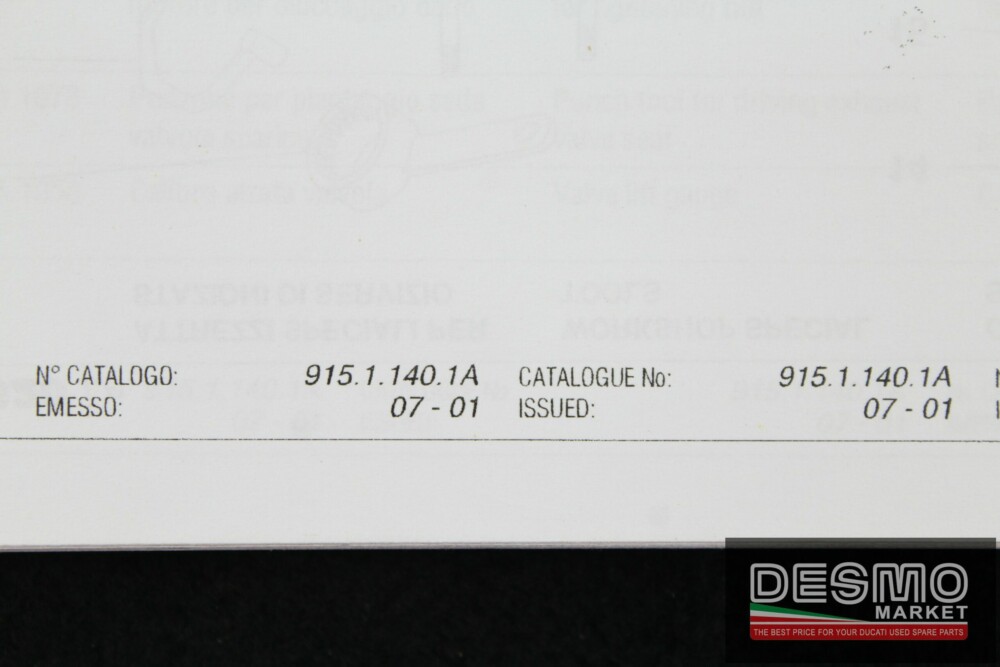 catalogo ricambi ufficiale Ducati MONSTER 620 i.e. anno 2002