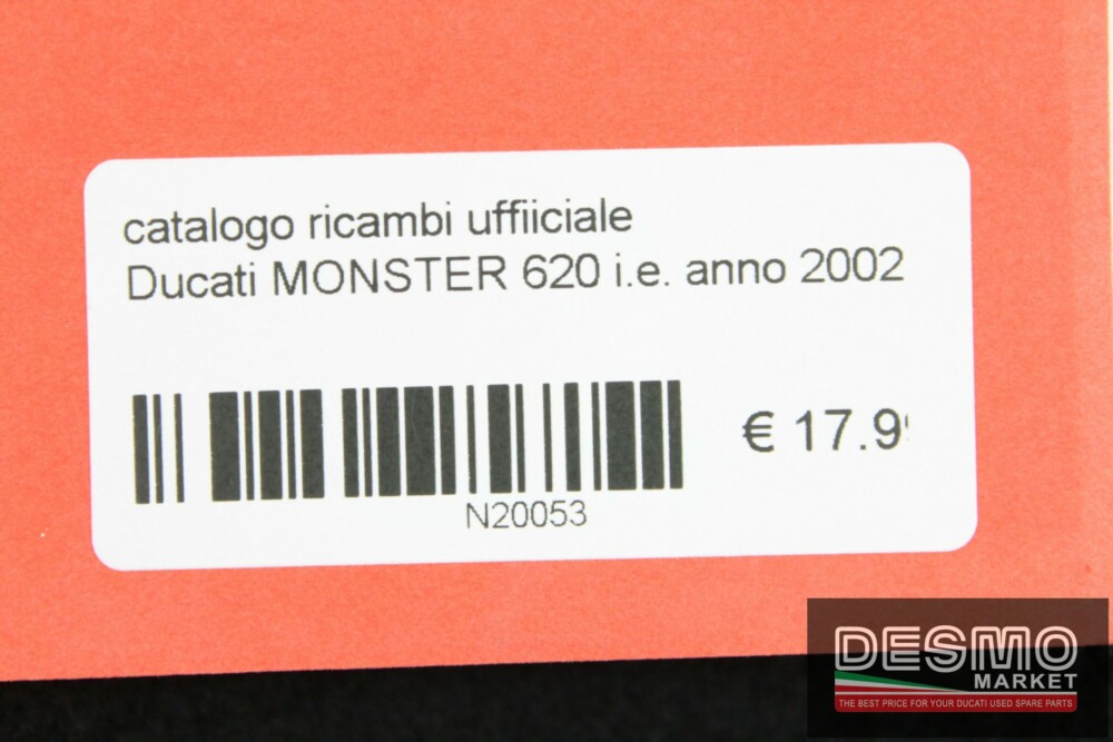catalogo ricambi ufficiale Ducati MONSTER 620 i.e. anno 2002