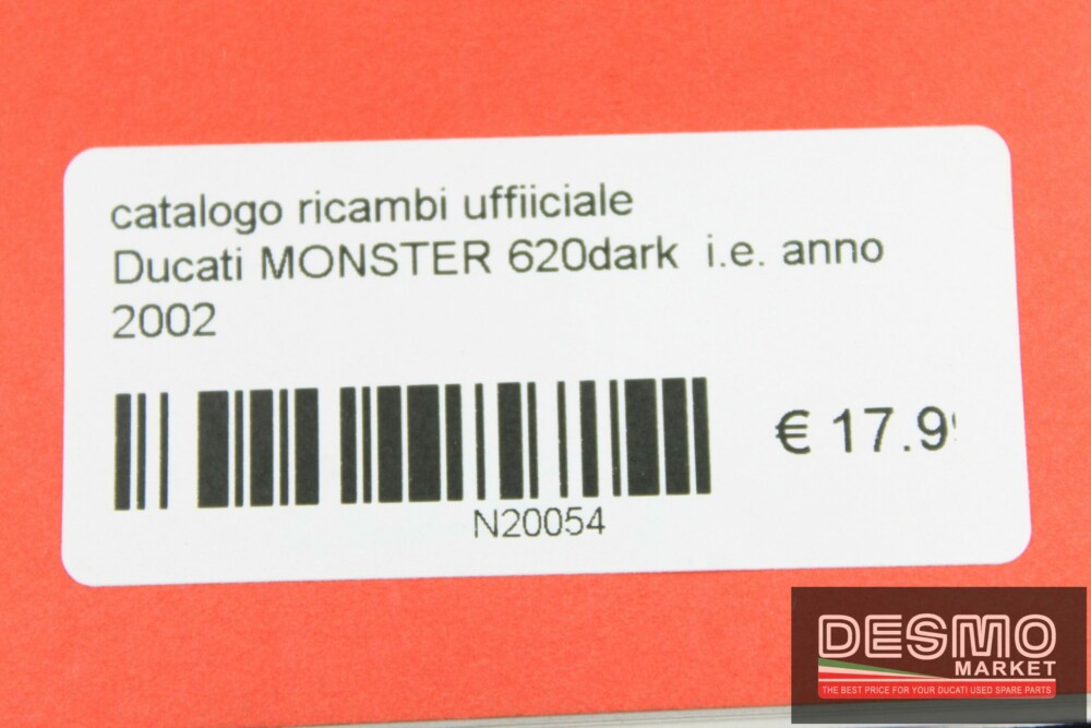 catalogo ricambi ufficiale Ducati MONSTER 620dark  i.e. anno 2002