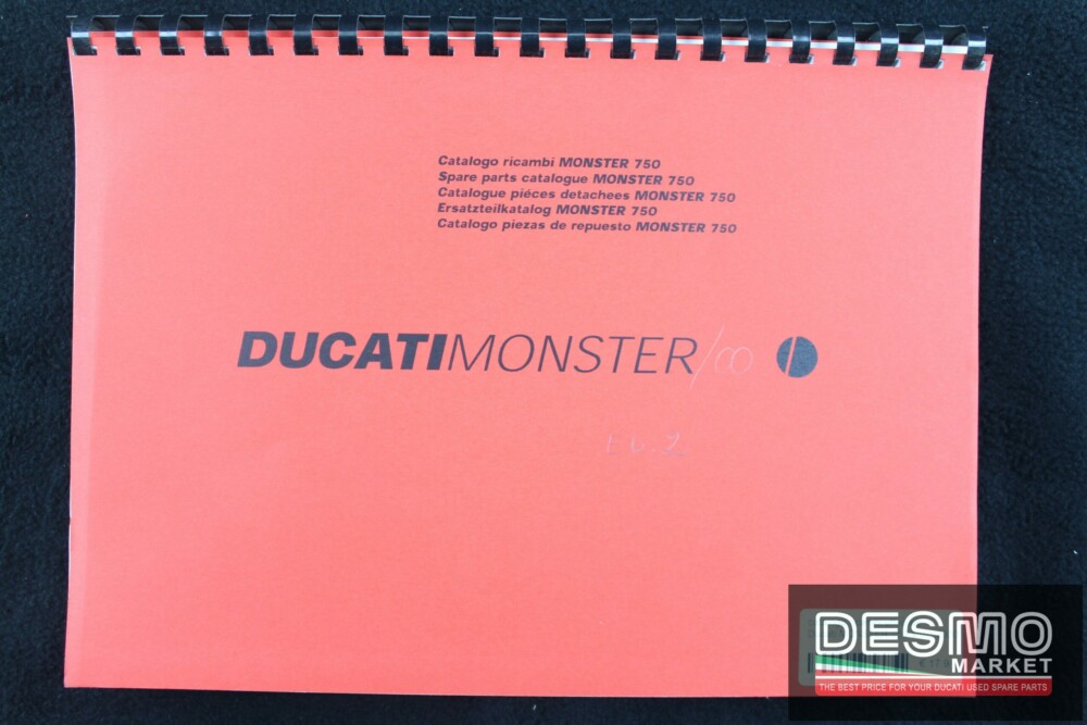 catalogo ricambi ufficiale Ducati MONSTER 750 anno 2000