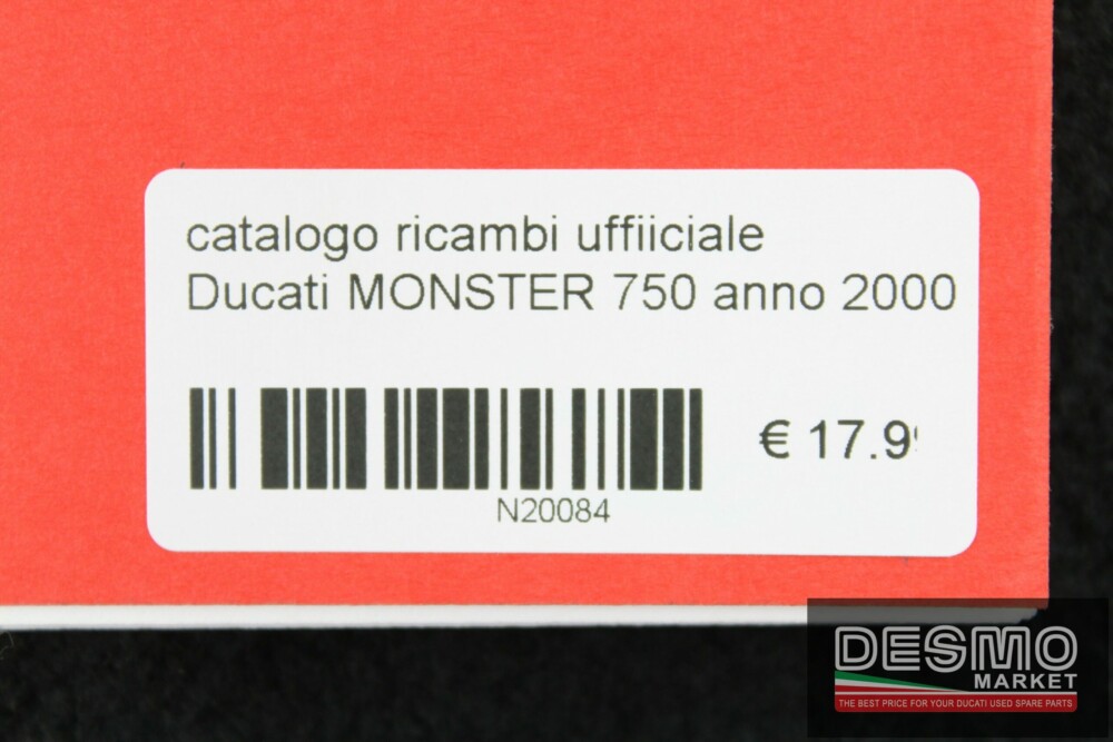 catalogo ricambi ufficiale Ducati MONSTER 750 anno 2000