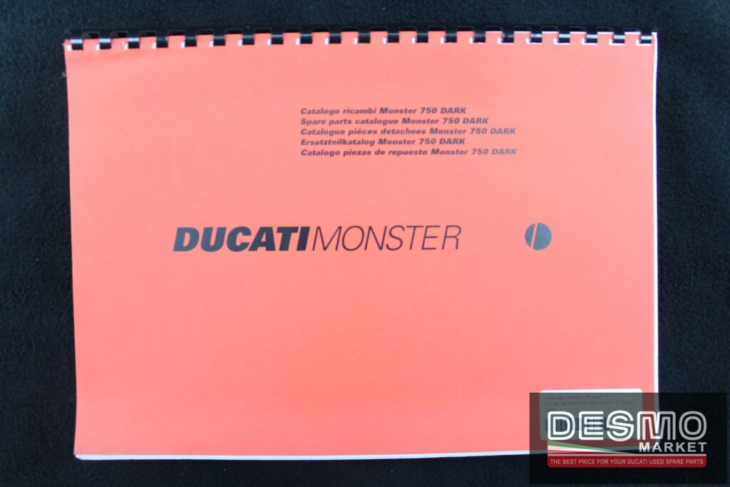 catalogo ricambi ufficiale Ducati MONSTER 750 DARK I.E. anno 1998