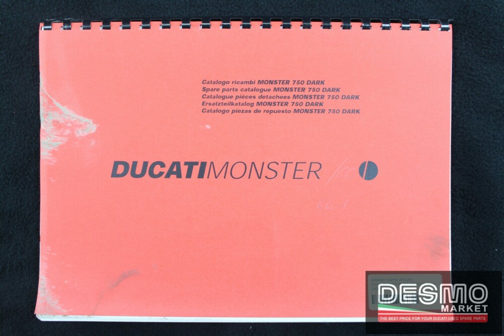 catalogo ricambi ufficiale Ducati MONSTER 750 DARK I.E. anno 2000