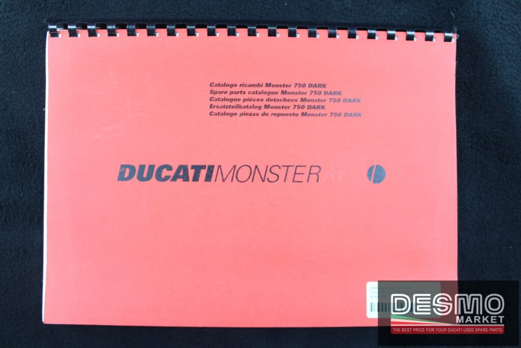 catalogo ricambi ufficiale Ducati MONSTER 750 DARK I.E. anno1999