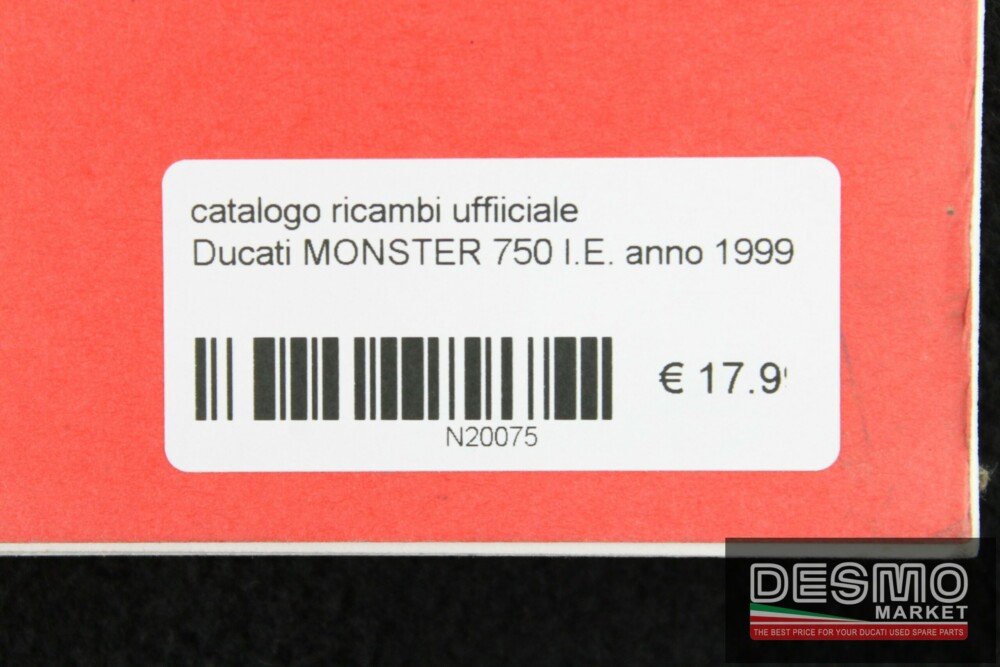 catalogo ricambi ufficiale Ducati MONSTER 750 I.E. anno 1999