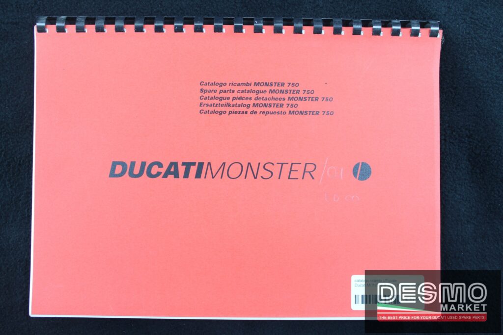 catalogo ricambi ufficiale Ducati MONSTER 750 I.E. anno 2001