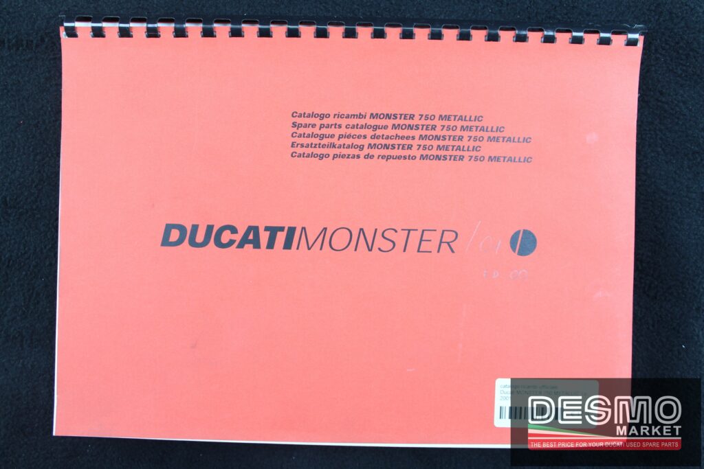 catalogo ricambi ufficiale Ducati MONSTER 750 METALLIC  i.e. 2001
