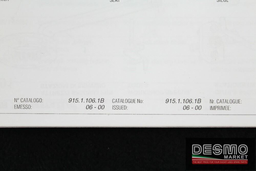 catalogo ricambi ufficiale Ducati MONSTER 750 METALLIC  i.e. 2001