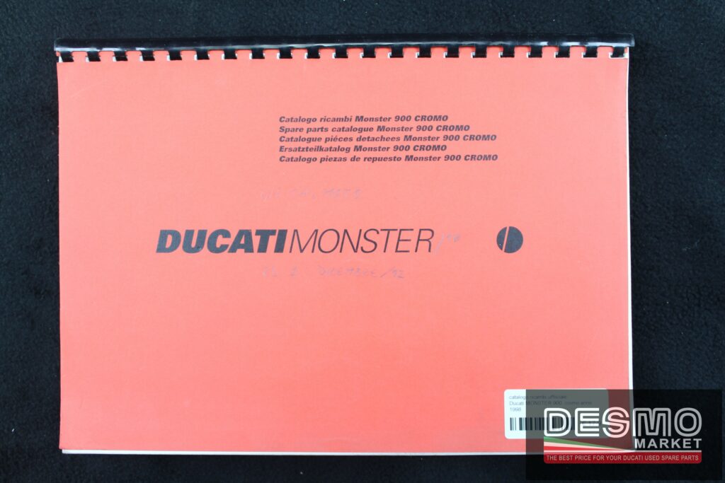 catalogo ricambi ufficiale Ducati MONSTER 900  cromo anno 1998