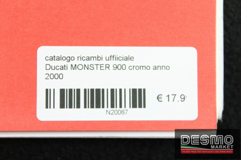 catalogo ricambi ufficiale Ducati MONSTER 900 cromo anno 2000