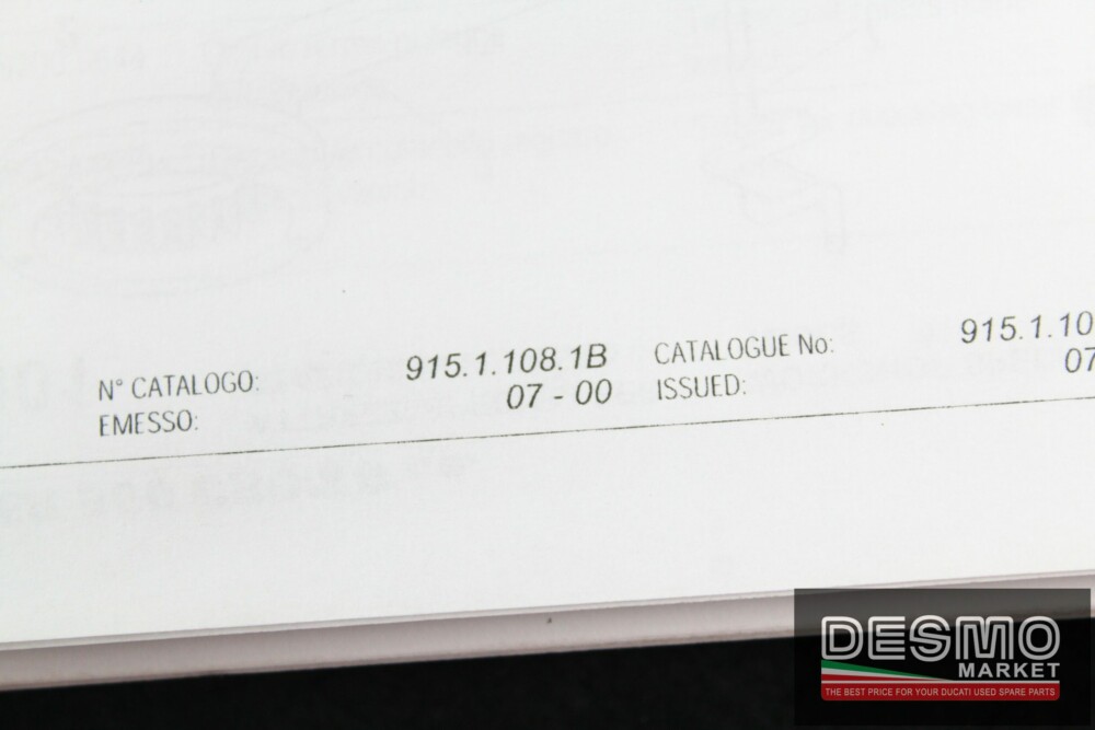 catalogo ricambi ufficiale Ducati MONSTER 900 cromo anno 2001