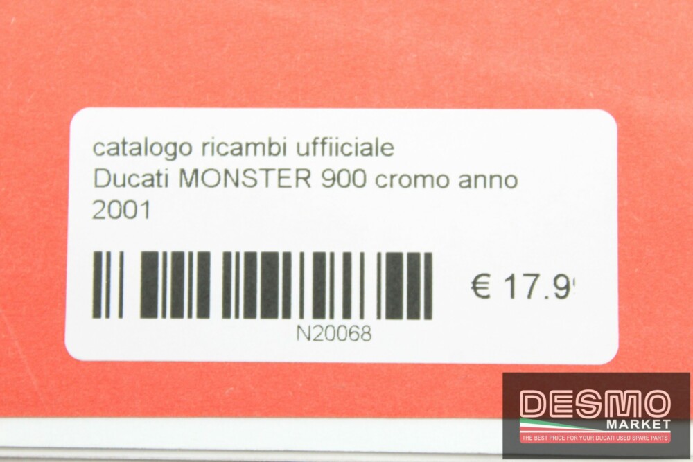 catalogo ricambi ufficiale Ducati MONSTER 900 cromo anno 2001