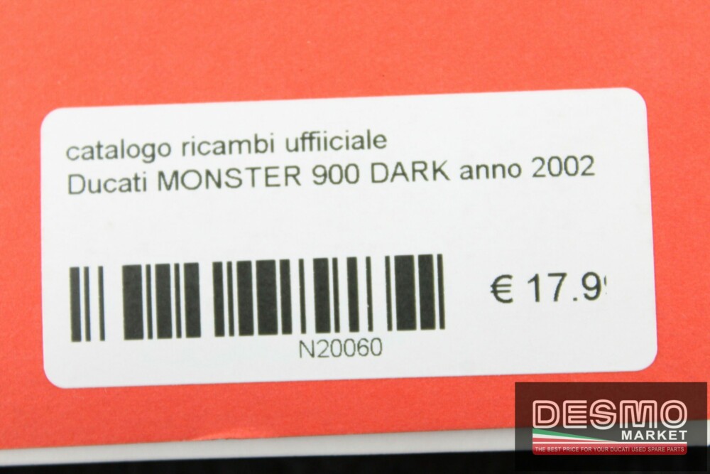 catalogo ricambi ufficiale Ducati MONSTER 900 DARK anno 2002