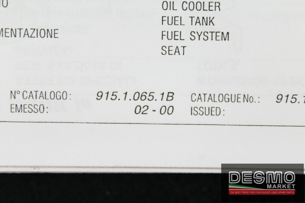 Official catalogue parts Ducati MONSTER 900 DARK I.E. MY 2000 - Image 2