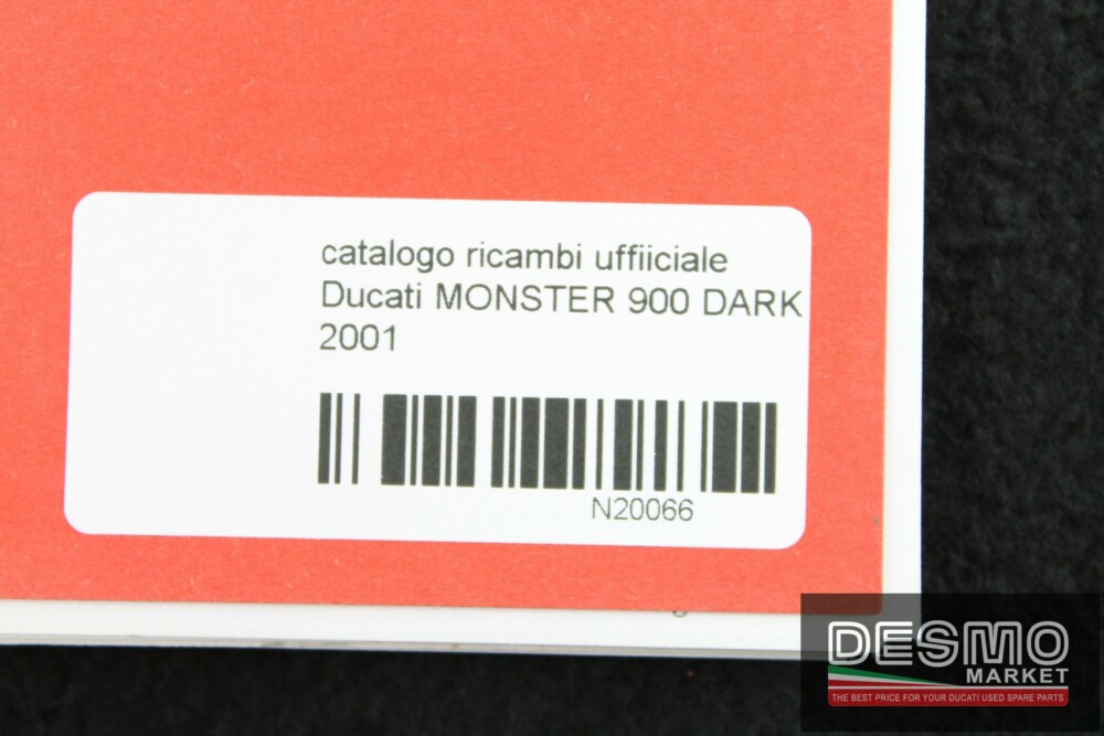 catalogo ricambi ufficiale Ducati MONSTER 900 DARK I.E. anno 2001