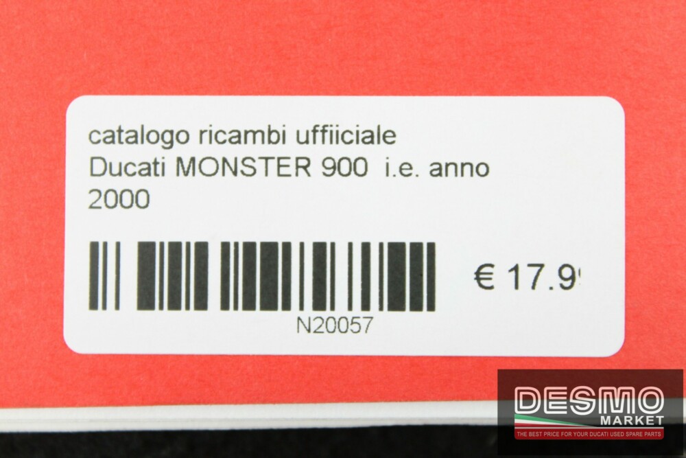 catalogo ricambi ufficiale Ducati MONSTER 900  i.e. anno 2000