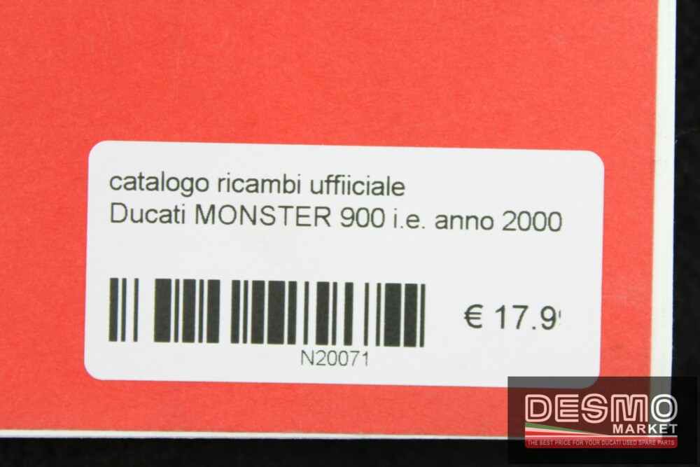 catalogo ricambi ufficiale Ducati MONSTER 900 i.e. anno 2000