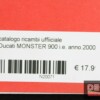 catalogo ricambi ufficiale Ducati MONSTER 900 i.e. anno 2000