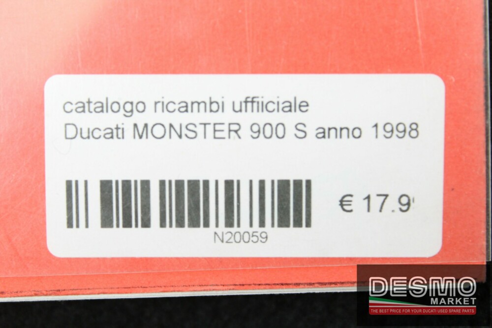 catalogo ricambi ufficiale Ducati MONSTER 900 S anno 1998