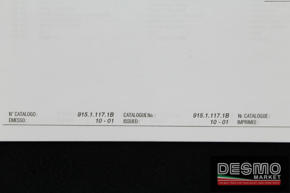catalogo ricambi ufficiale Ducati MONSTER S4 anno 2002