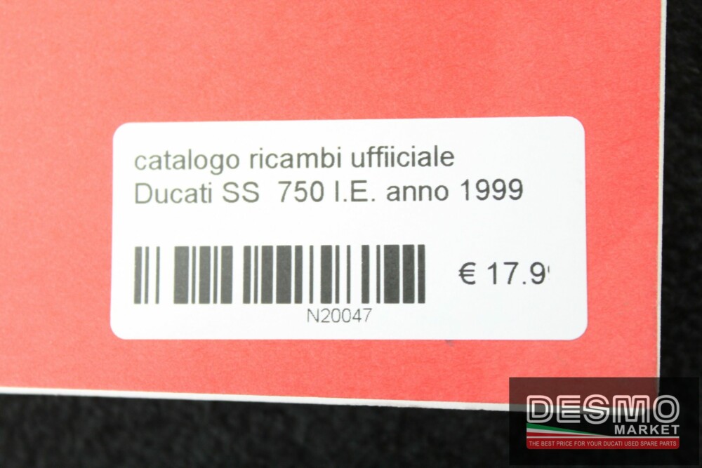 catalogo ricambi ufficiale Ducati SS  750 I.E. anno 1999