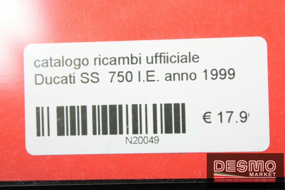 catalogo ricambi ufficiale Ducati SS  750 I.E. anno 1999