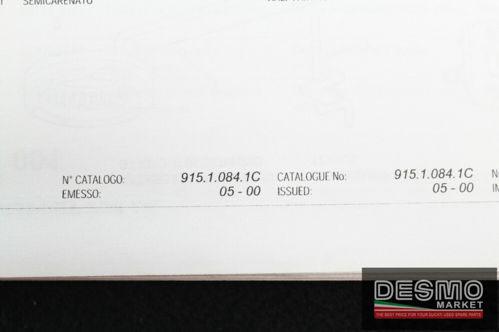 catalogo ricambi ufficiale Ducati SS  750 I.E. anno 2001