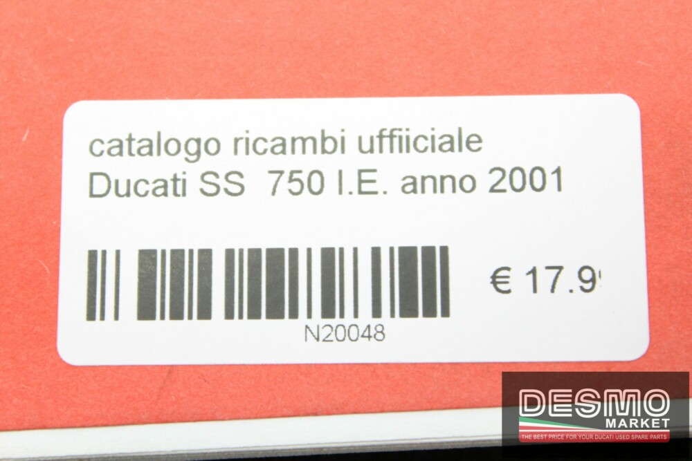 catalogo ricambi ufficiale Ducati SS  750 I.E. anno 2001