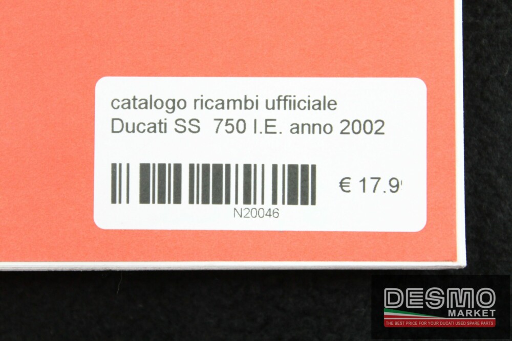 catalogo ricambi ufficiale Ducati SS  750 I.E. anno 2002