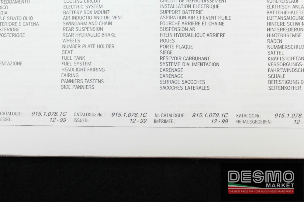 catalogo ricambi ufficiale Ducati ST2 2000