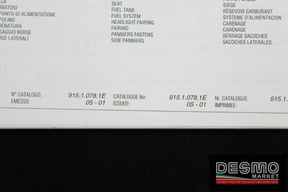 catalogo ricambi ufficiale Ducati ST2 2002