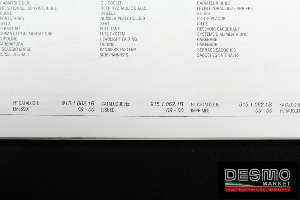 catalogo ricambi ufficiale Ducati ST4 2000