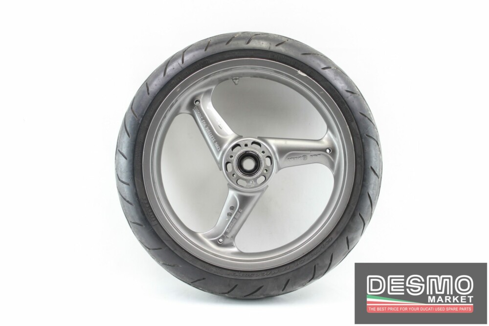 Cerchio anteriore 3 razze grigio 17×3,50 Ducati