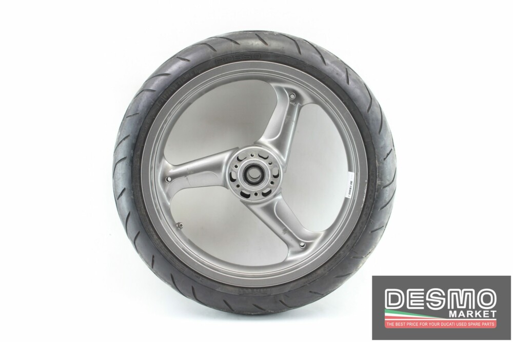 Cerchio anteriore 3 razze grigio 17×3,50 Ducati