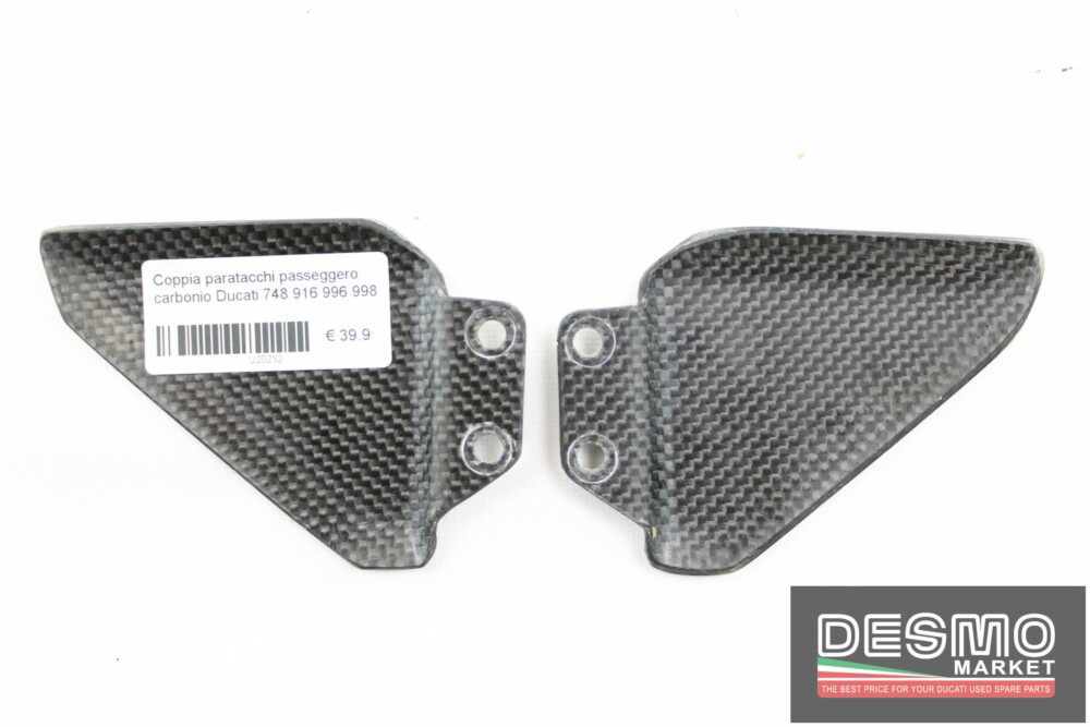 Coppia paratacchi passeggero carbonio Ducati 748 916 996 998