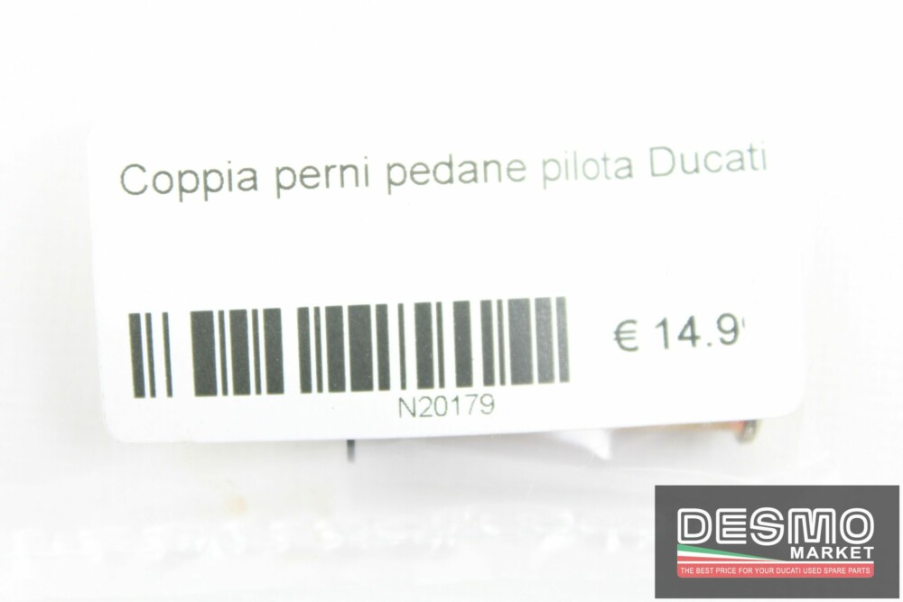 Coppia perni pedane pilota Ducati